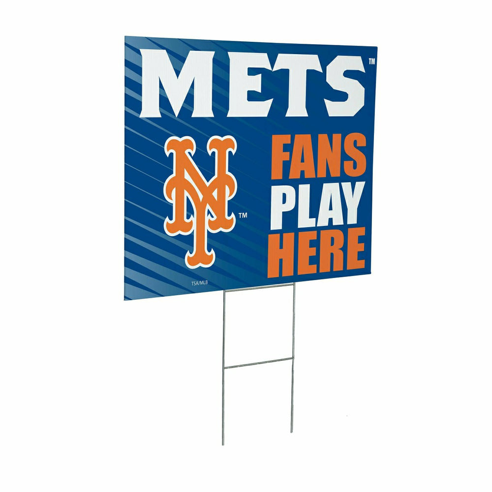 New York Mets Coroplast Yard Sign "Fans Play Here", MLB, Home