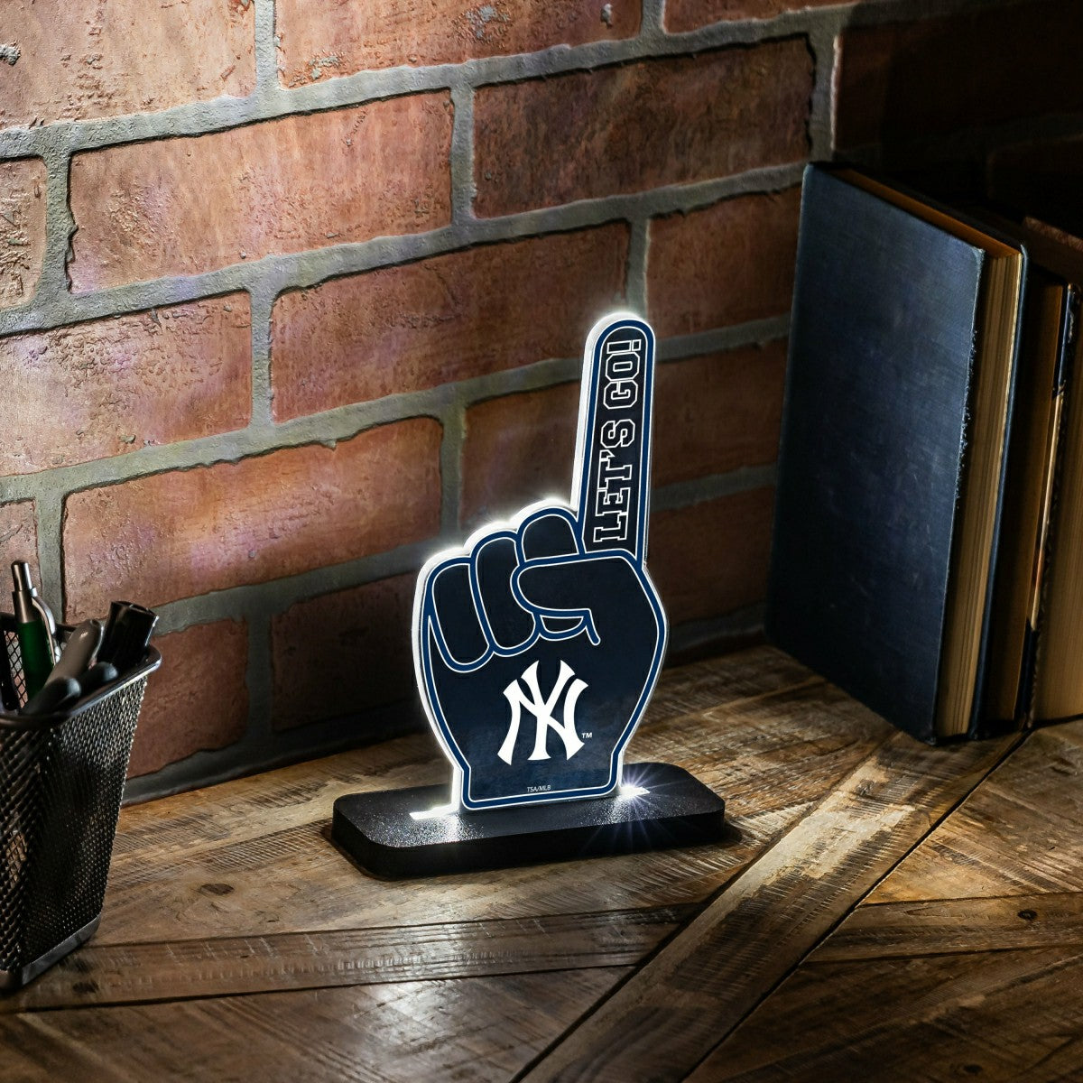 New York Yankees Foam Finger Baseball LED Tabletop Decor, MLB, Home