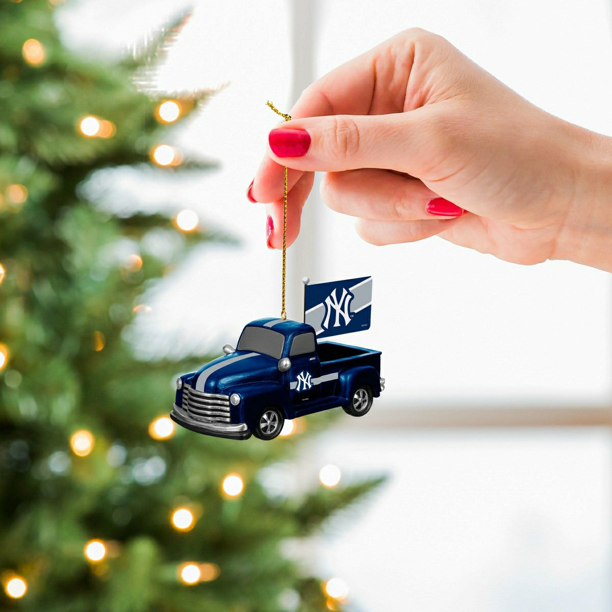 New York Yankees Rally Truck Ornament, Set of 2, MLB, Home