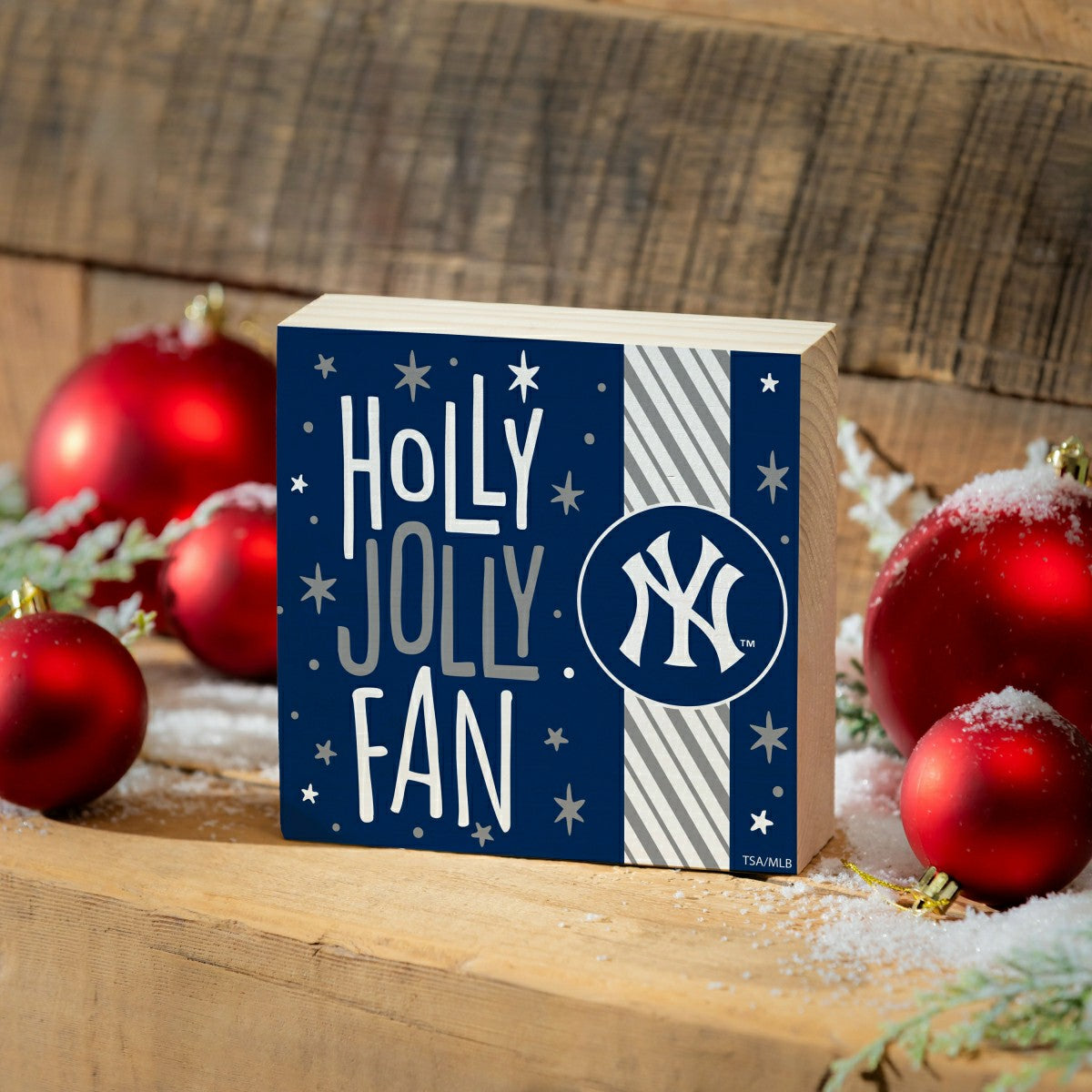 New York Yankees Block, Holiday, 6x6, MLB, Home