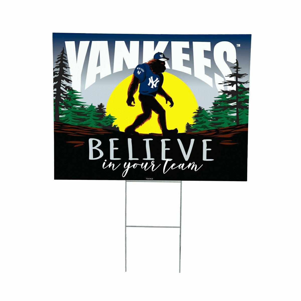 New York Yankees Yard Sign, Bigfoot, MLB, Home
