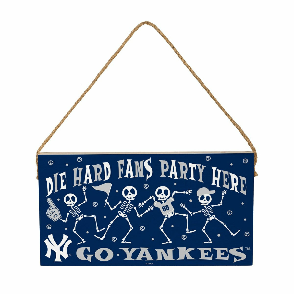 New York Yankees Halloween Wood Wall Sign, 6x11, MLB, Home