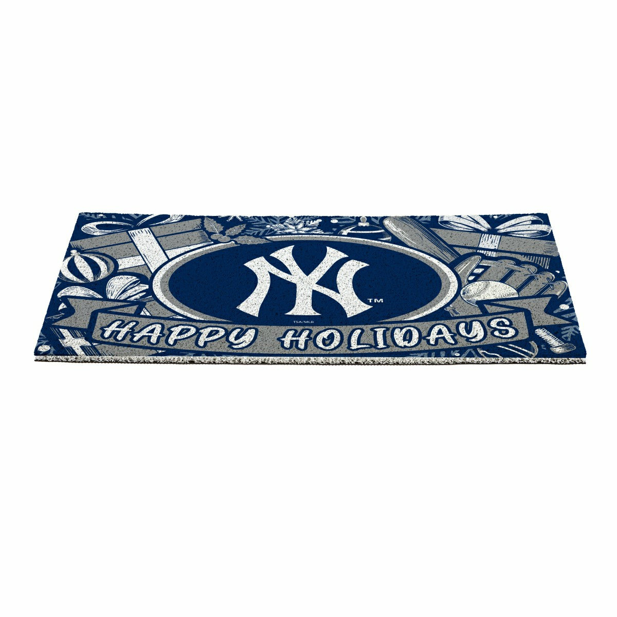 New York Yankees Holiday PVC Mat, 28"x16", MLB