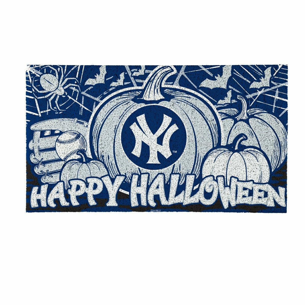 New York Yankees Halloween PVC Mat, 28"x16", MLB