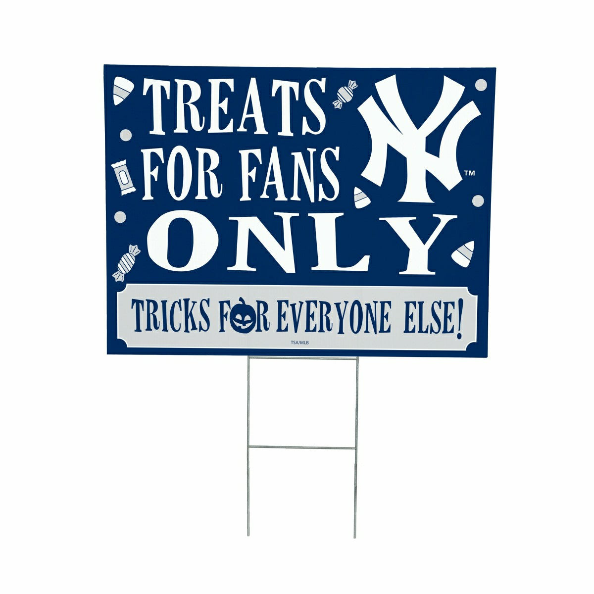 New York Yankees Yard Sign, Halloween Treats for Fans, MLB, Home
