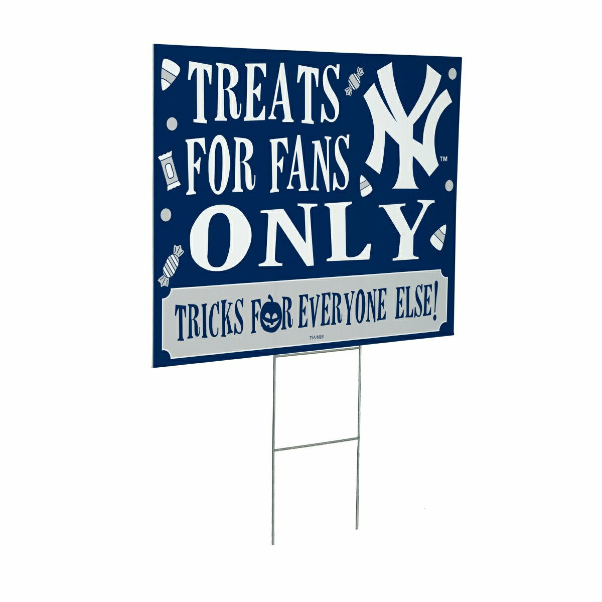 New York Yankees Yard Sign, Halloween Treats for Fans, MLB, Home