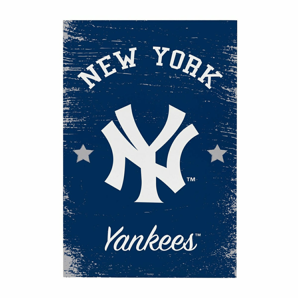 New York Yankees Wood Wall Sign, 16x24, MLB, Home