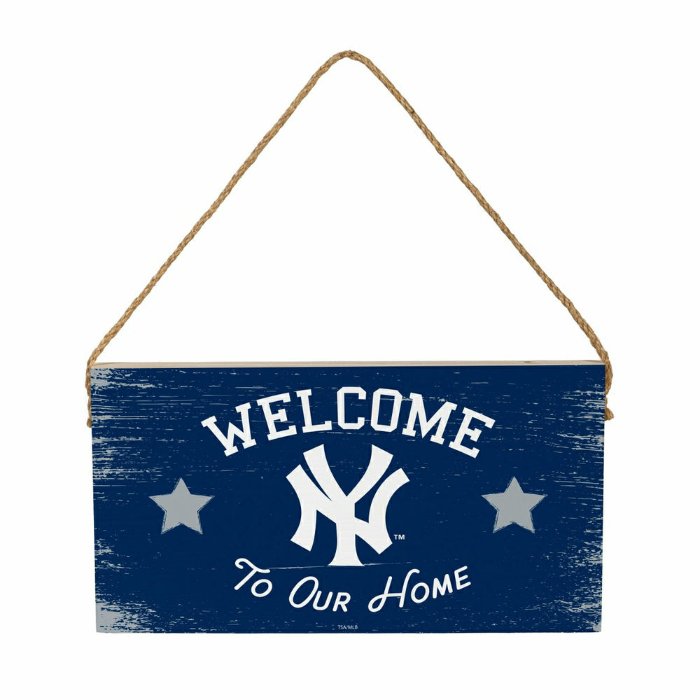 New York Yankees Wood Wall Sign, 6x11, MLB, Home