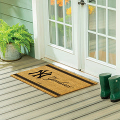 NY Yankees Large One Color Coir Mat, 36"x24", MLB