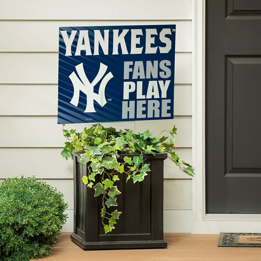 New York Yankees Coroplast Yard Sign "Fans Play Here", MLB, Home