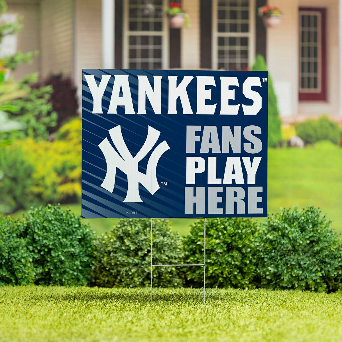 New York Yankees Coroplast Yard Sign "Fans Play Here", MLB, Home