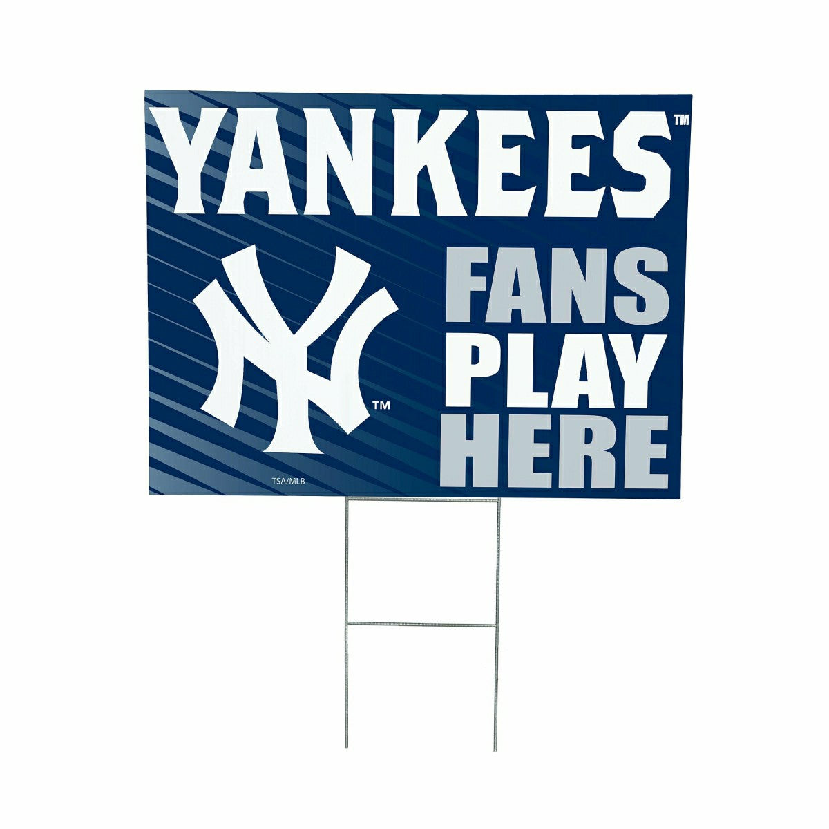 New York Yankees Coroplast Yard Sign "Fans Play Here", MLB, Home