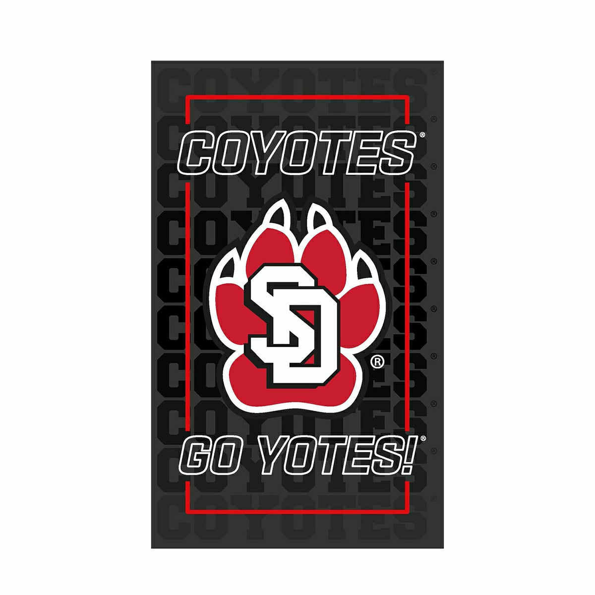 University of South Dakota College Rectangle Neolite LED Decor, Sale, Collegiate, Home