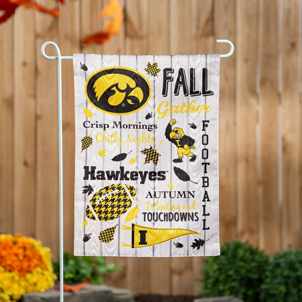 University of Iowa, Moire Flag, GDN, Fall Seasonal, Sale, Collegiate, Home