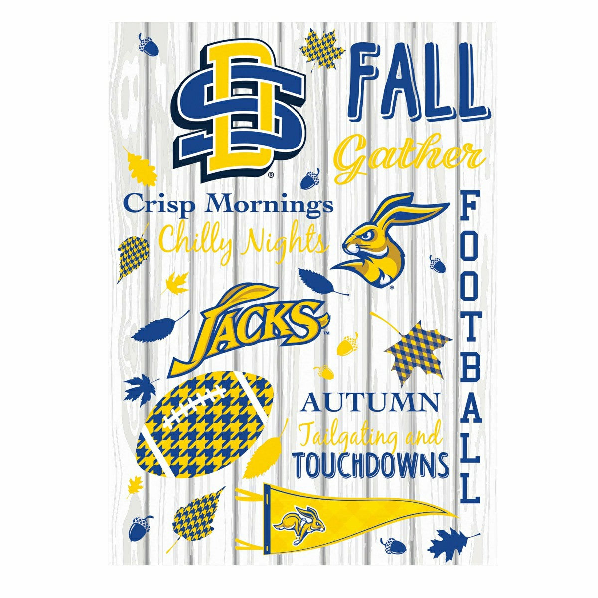 South Dakota State University, Moire Flag, House Size, Fall Seasonal, Sale, Collegiate, Home