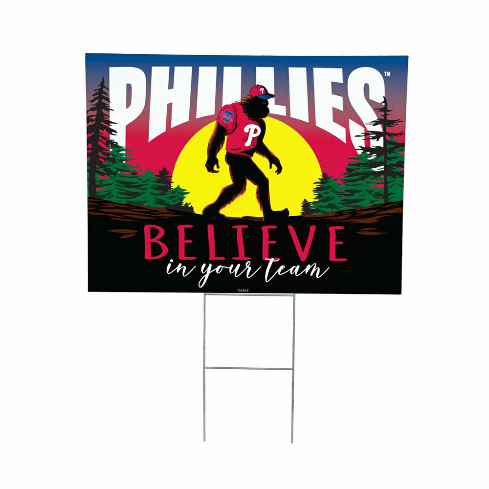 Philadelphia Phillies Yard Sign, Bigfoot, MLB, Home