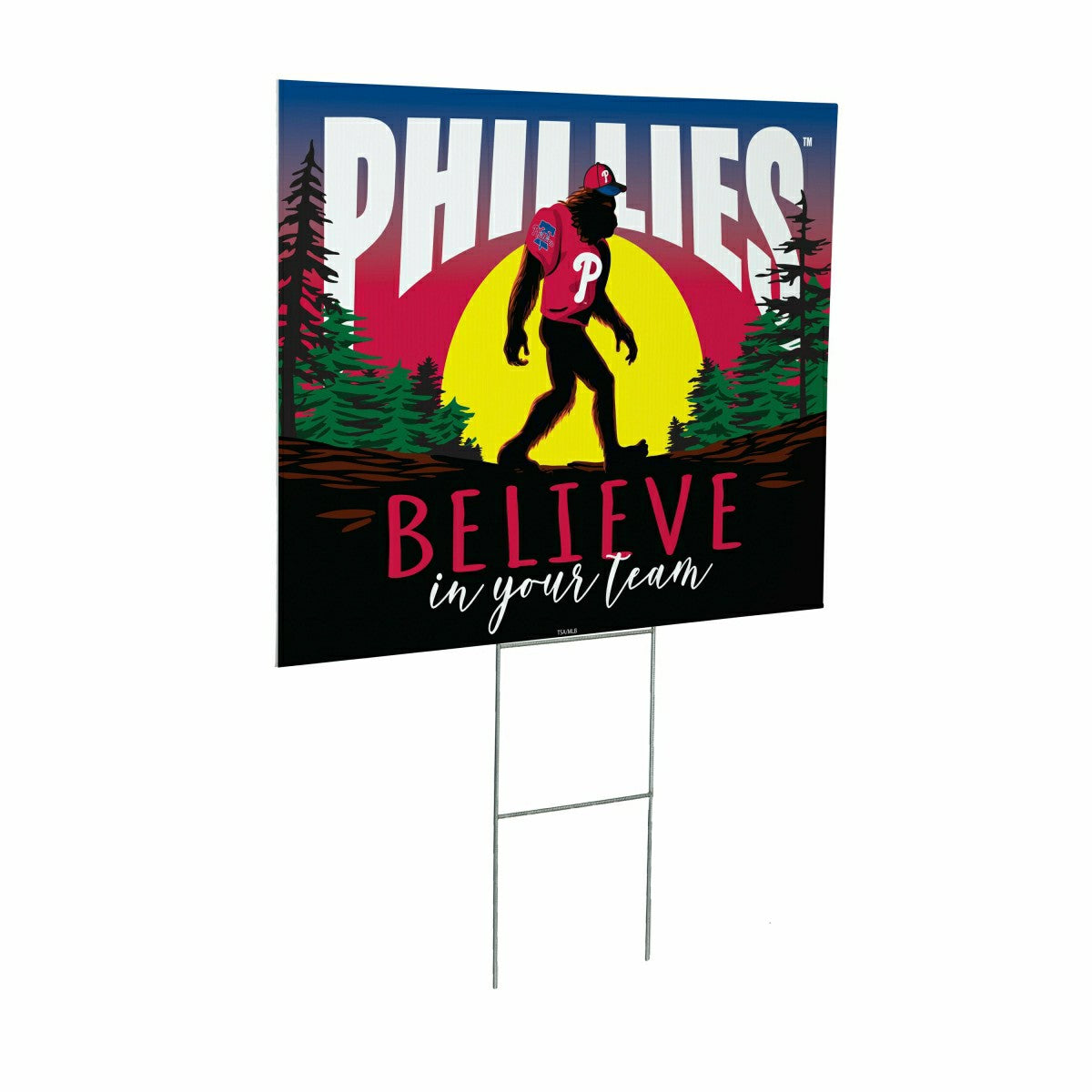 Philadelphia Phillies Yard Sign, Bigfoot, MLB, Home