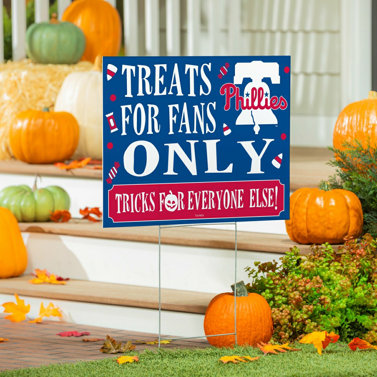 Philadelphia Phillies Yard Sign, Halloween Treats for Fans, MLB, Home