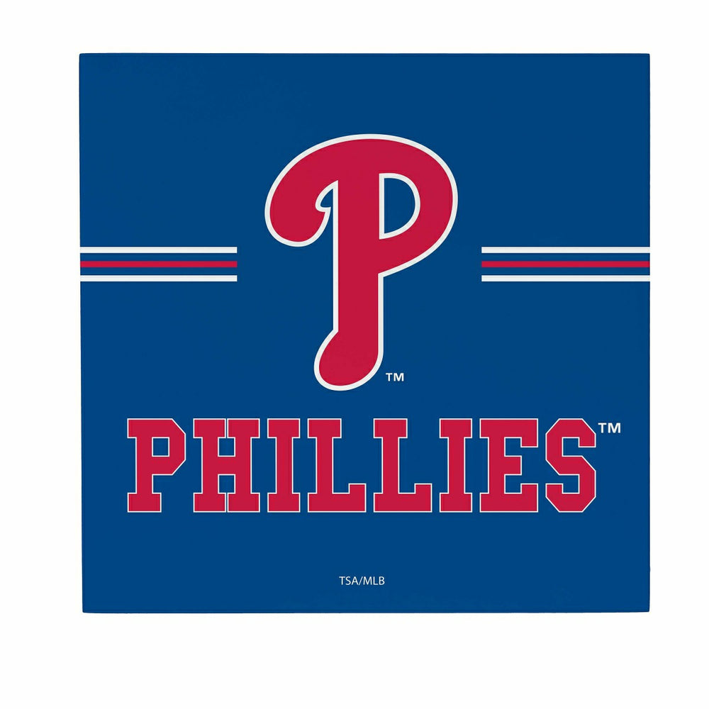 Philadelphia Phillies Wood Wall Sign, 12x12, MLB, Home