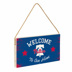Philadelphia Phillies Wood Wall Sign, 6x11, MLB, Home