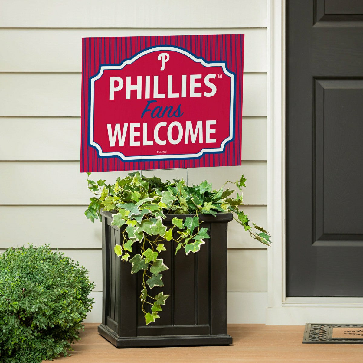 Philadelphia Phillies Coroplast Yard Sign, "Fans Welcome", MLB, Home
