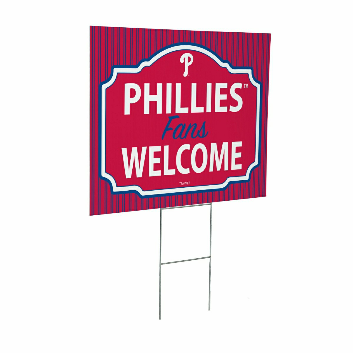 Philadelphia Phillies Coroplast Yard Sign, "Fans Welcome", MLB, Home