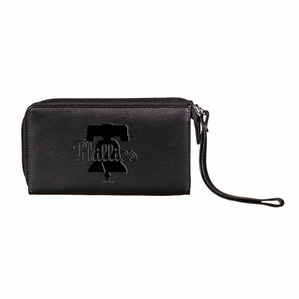 Philadelphia Phillies Wristlet Wallet Black, MLB, Home