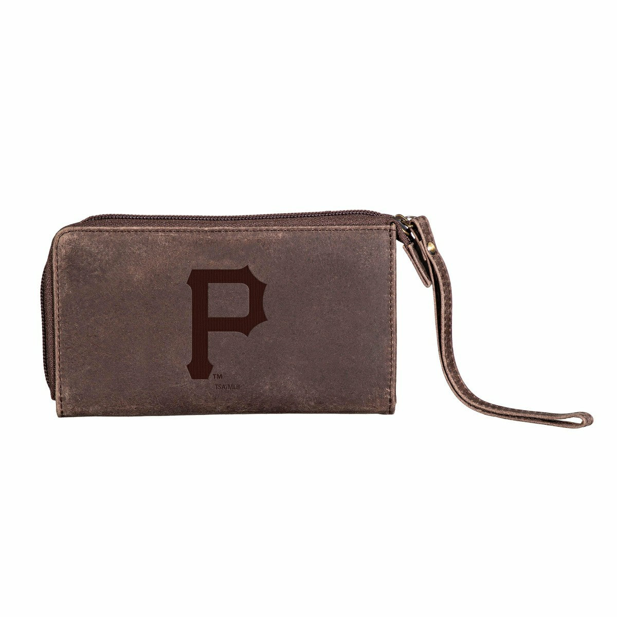Pittsburgh Pirates Wristlet Wallet Brown, MLB, Home