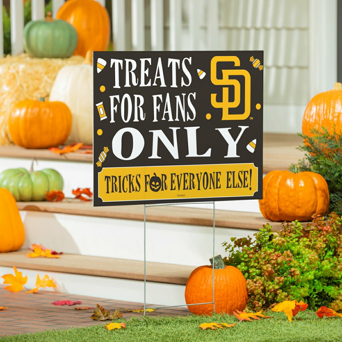 San Diego Padres Yard Sign, Halloween Treats for Fans, MLB, Home