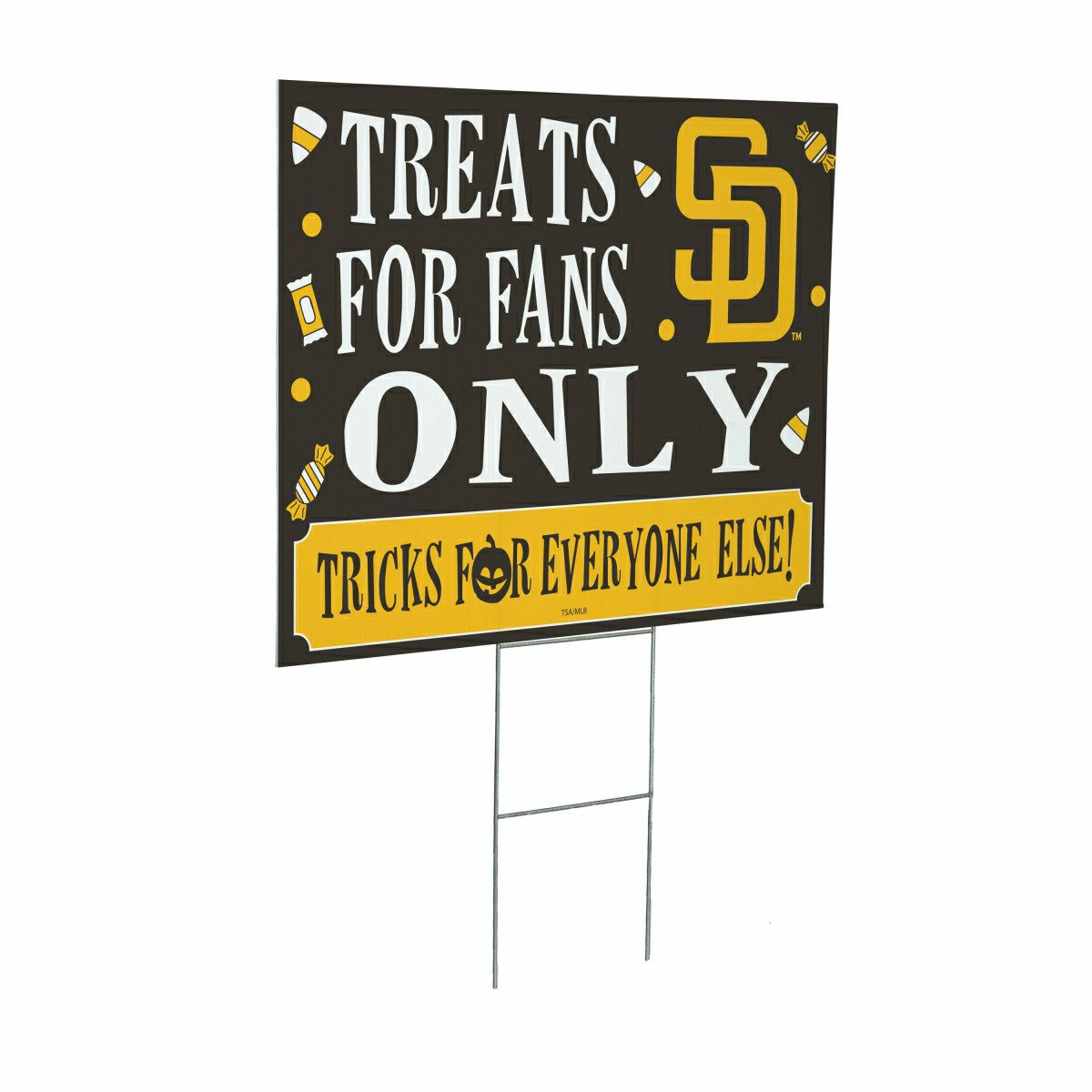 San Diego Padres Yard Sign, Halloween Treats for Fans, MLB, Home