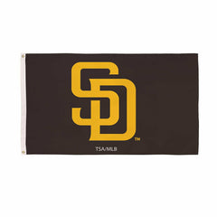 San Diego Padres Single Sided Flag w/ 2 Grommets, 3'x5', MLB, Home