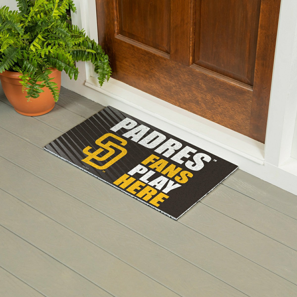 San Diego Padres Fan Mat, 28"x16", MLB