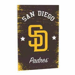San Diego Padres Wood Wall Sign, 16x24, MLB, Home
