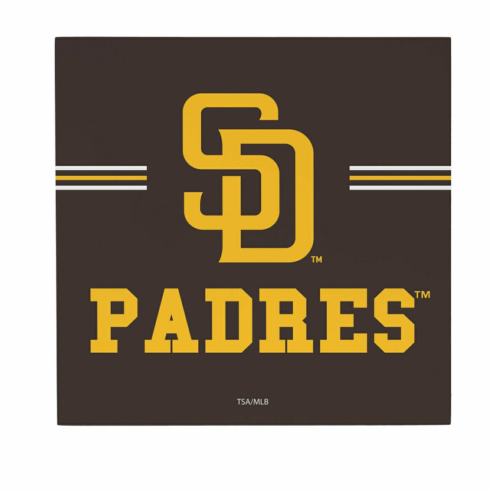 San Diego Padres Wood Wall Sign, 12x12, MLB, Home