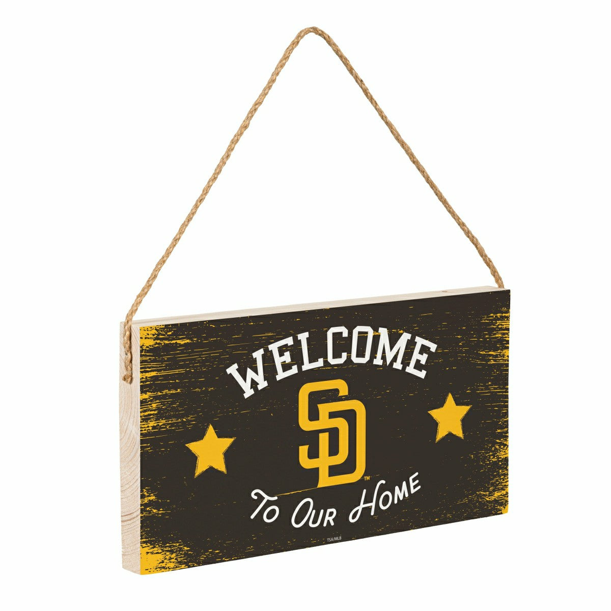 San Diego Padres Wood Wall Sign, 6x11, MLB, Home