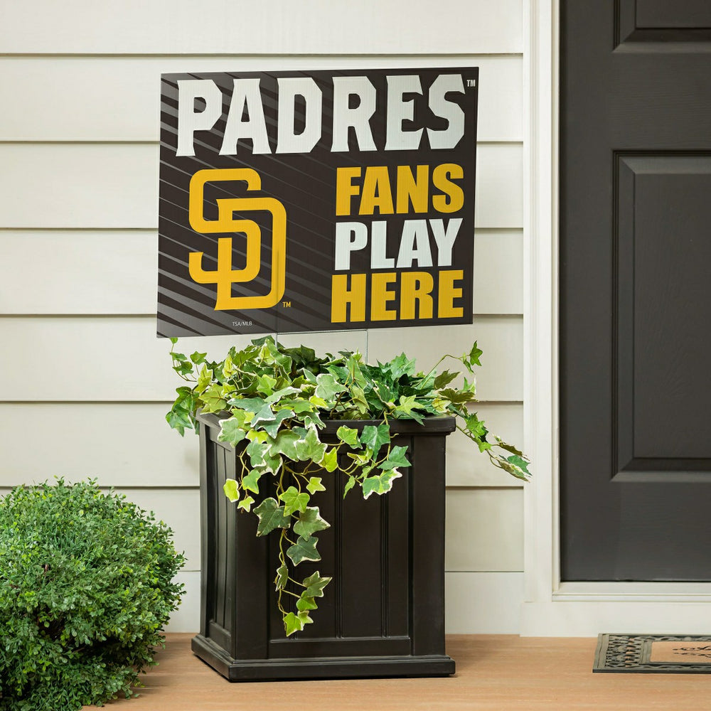 San Diego Padres Coroplast Yard Sign "Fans Play Here", MLB, Home