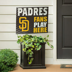 San Diego Padres Coroplast Yard Sign "Fans Play Here", MLB, Home