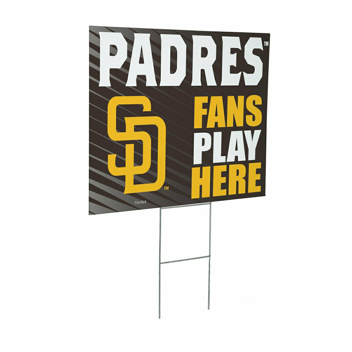 San Diego Padres Coroplast Yard Sign "Fans Play Here", MLB, Home