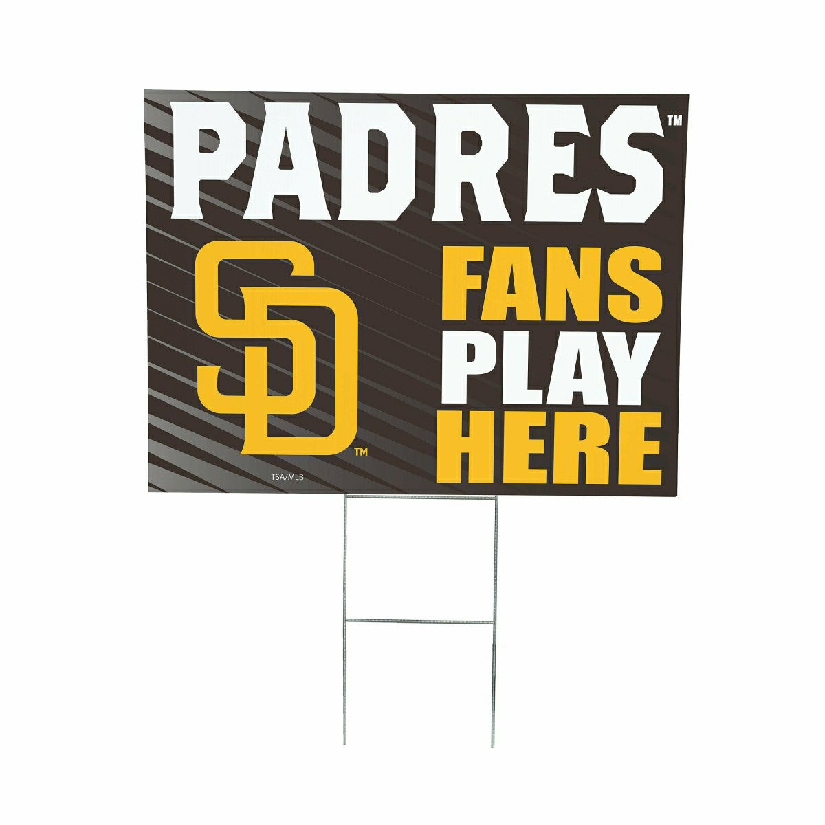 San Diego Padres Coroplast Yard Sign "Fans Play Here", MLB, Home
