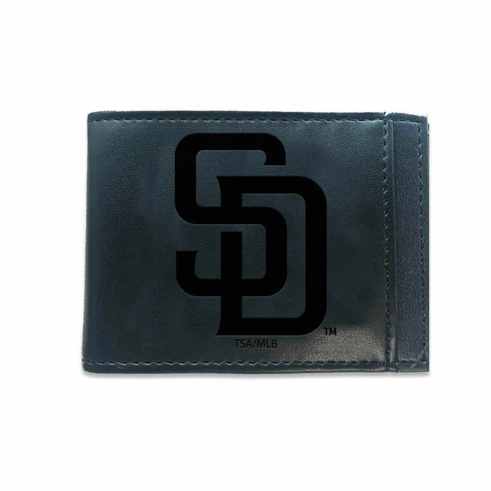 San Diego Padres Front Pocket Wallet w/ RFID Blocking Black, MLB, Home