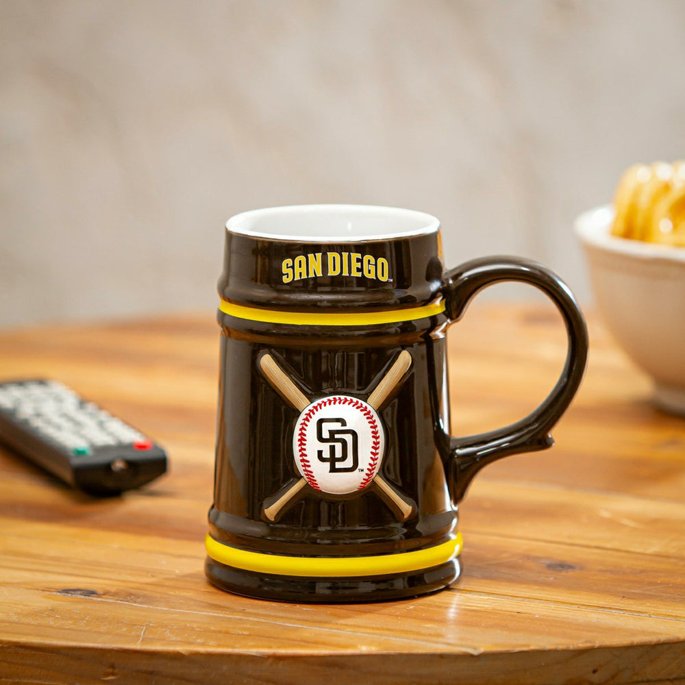 San Diego Padres Ceramic Stein Cup, 24oz, MLB, Home