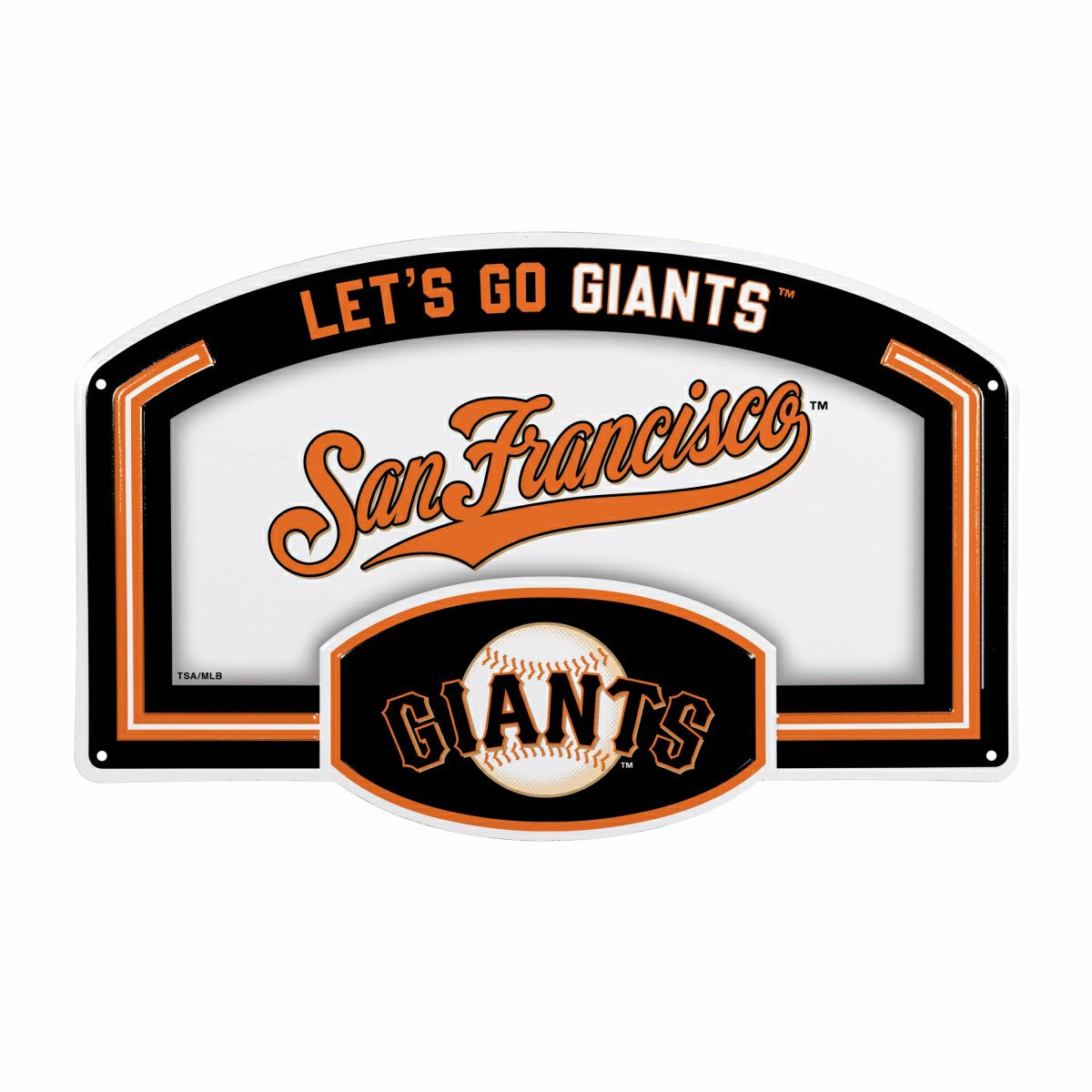 San Francisco Giants USA Embossed Steel Wall Sign, 11" x 17", MLB, Home