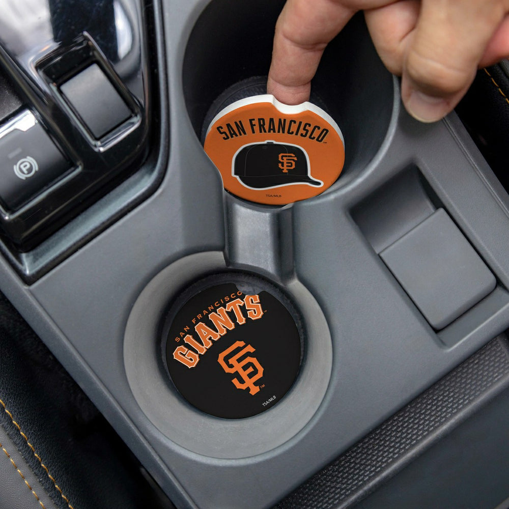 San Francisco Giants Car Coaster Set, 2pc, MLB, Home