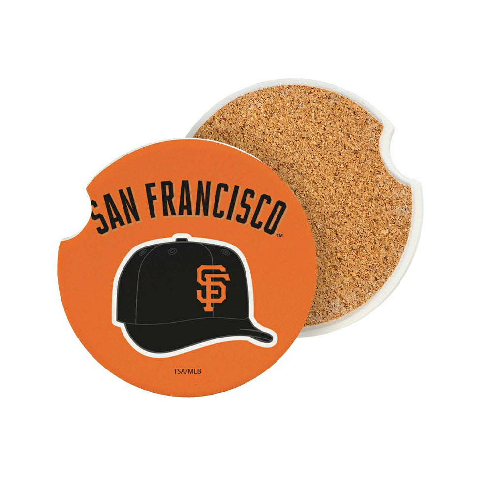San Francisco Giants Car Coaster Set, 2pc, MLB, Home