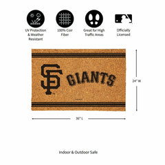 San Francisco Giants Large One Color Coir Mat, 36"x24", MLB