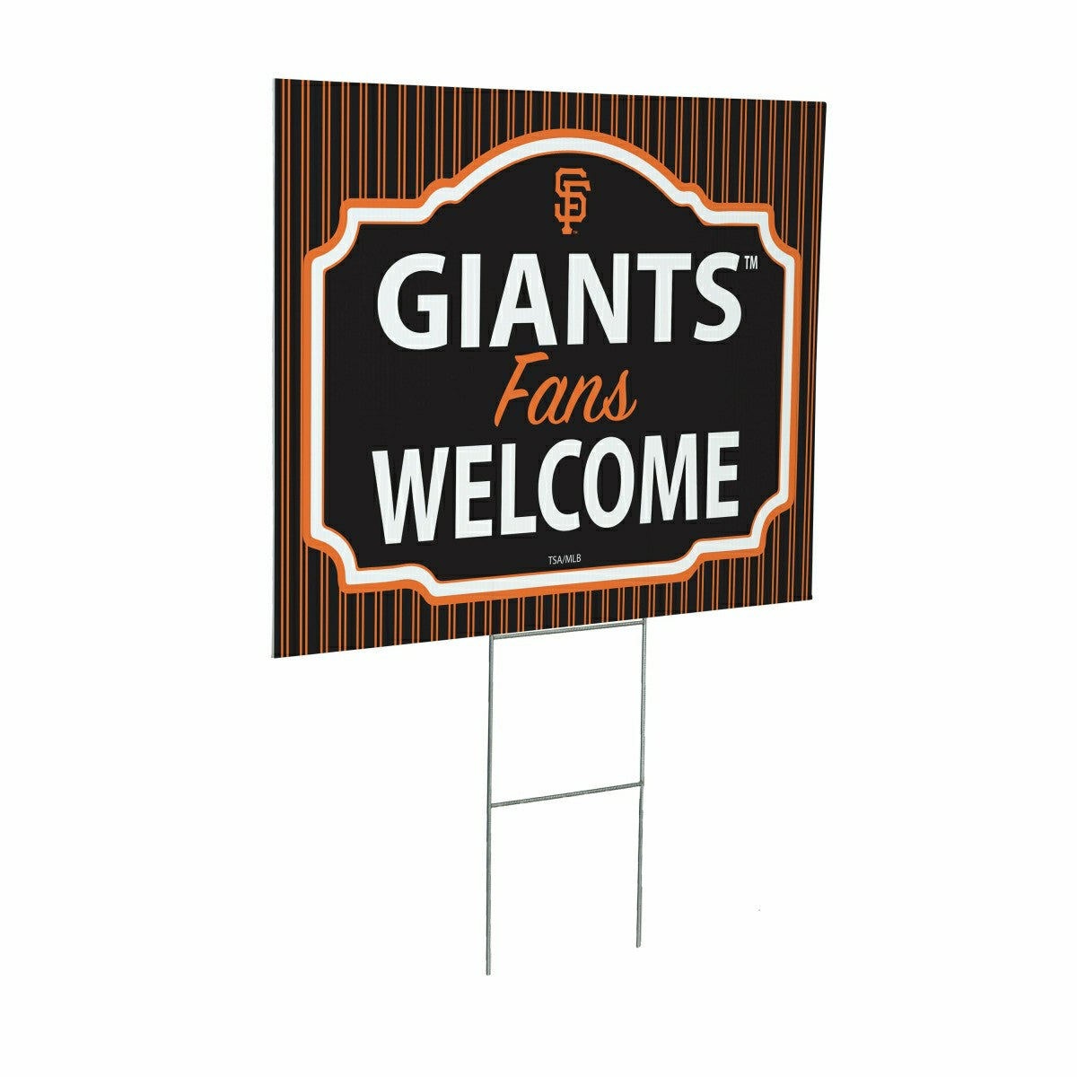 San Francisco Giants Coroplast Yard Sign, "Fans Welcome", MLB, Home