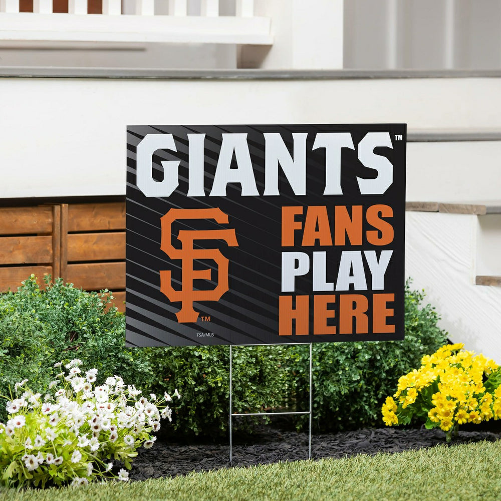 San Francisco Giants Coroplast Yard Sign "Fans Play Here", MLB, Home
