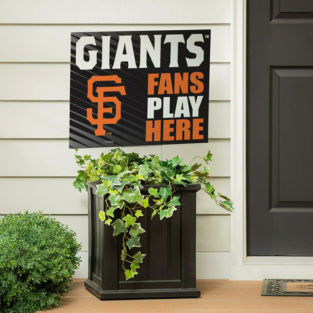 San Francisco Giants Coroplast Yard Sign "Fans Play Here", MLB, Home