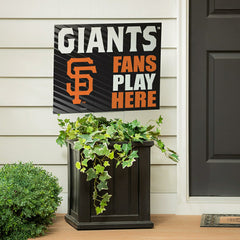 San Francisco Giants Coroplast Yard Sign "Fans Play Here", MLB, Home