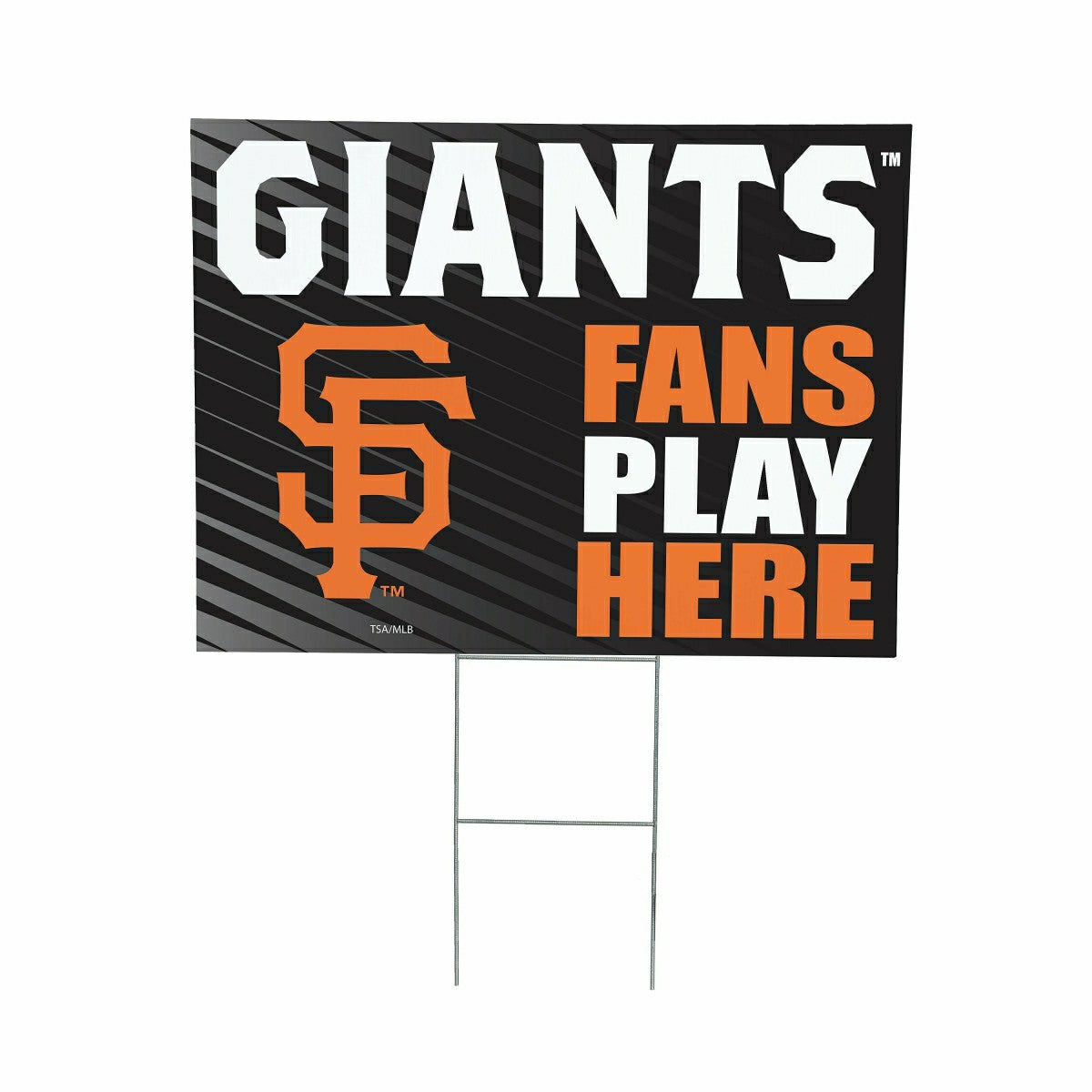 San Francisco Giants Coroplast Yard Sign "Fans Play Here", MLB, Home